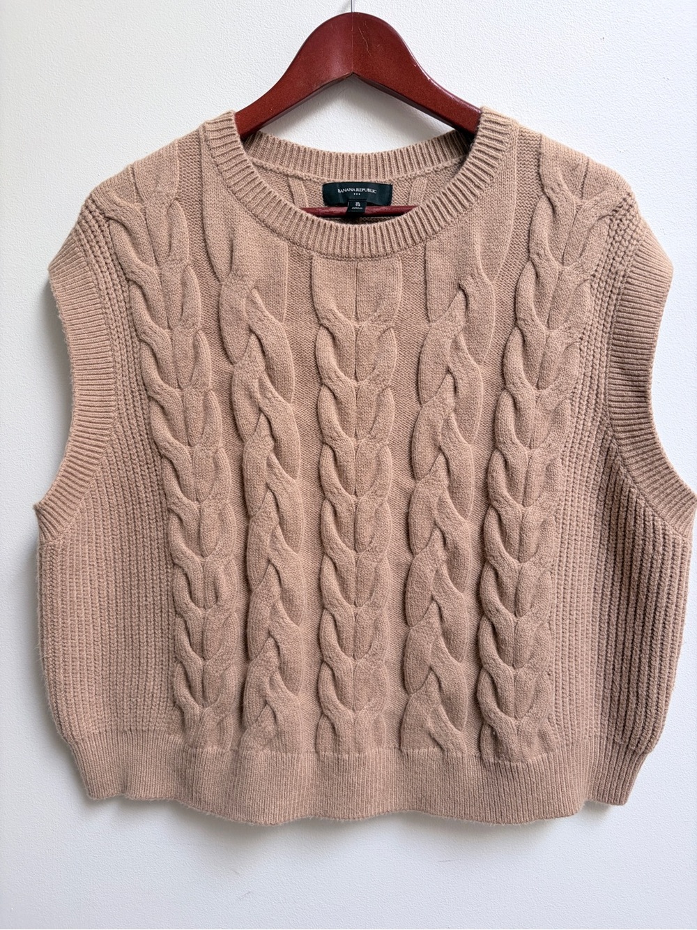 Banana Republic Cable Knit Sleeveless Sweater Vest XL